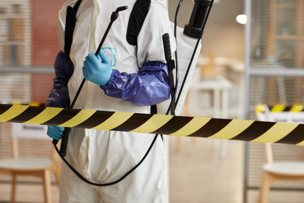Professional Biohazard Cleanup technician working in Harrisburg, IL